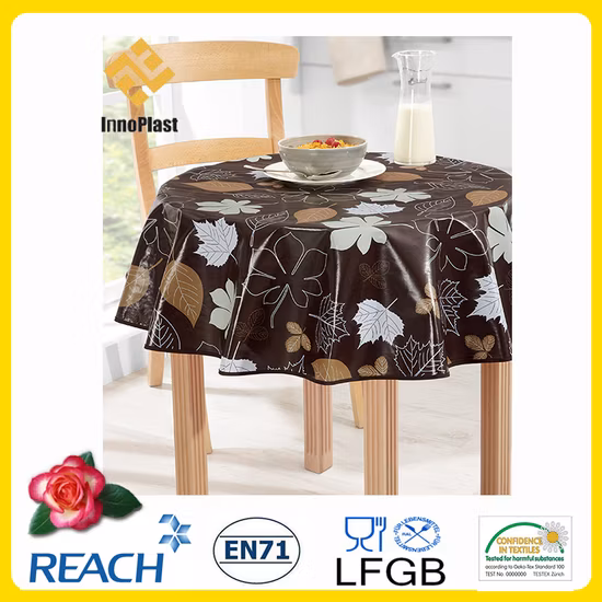 Tovaglia/tela cerata stampata in PVC LFGB Oko